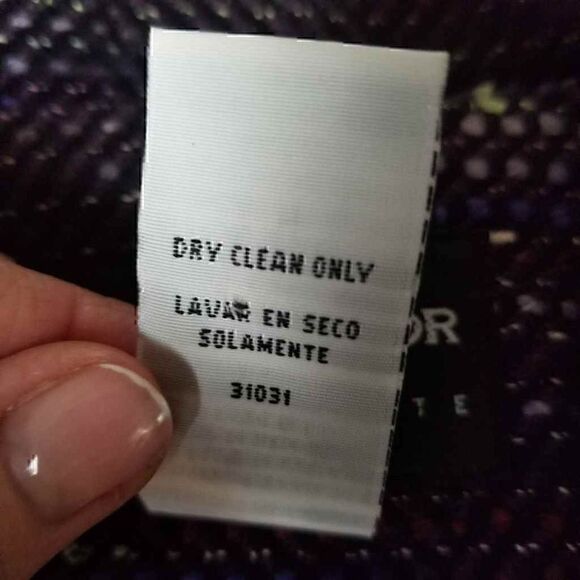 Sag Harbor Shades of Purple Soft Tweed Lightweight Cropped Zip Up Jacket - Picture 8 of 10